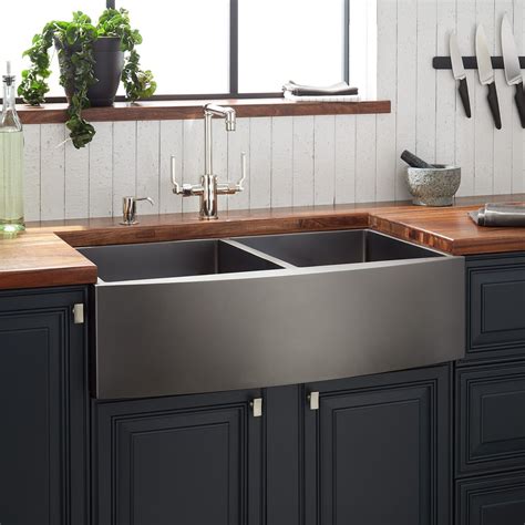 stainless steel farmhouse sink in white cabinets|white cabinet farmhouse kitchen backsplash.